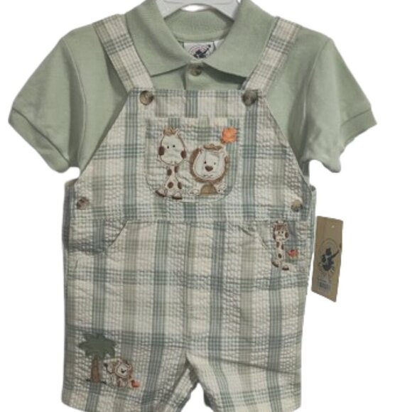 Good Lad Other - Good Lad of Philadelphia Y2K Boy's Size 2T Coverall and Collared Shirt Lion NWT